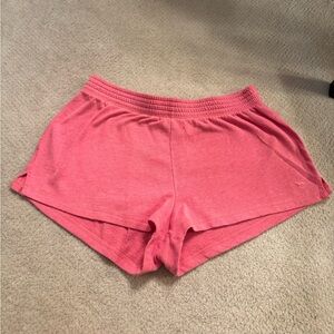 PINK Victoria's Secret Coral Lounge shorts.